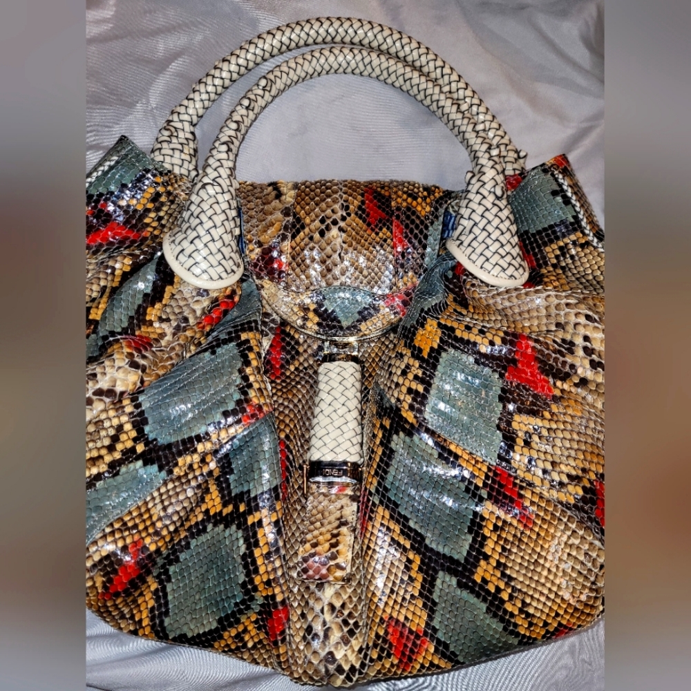 SOLD- Fendi Python Spy Bag